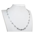 Halsketting - 18 karaat Witgoud - 4.86ct. tw. Diamant, Nieuw