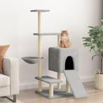 vidaXL Kattenmeubel met sisal krabpalen 130,5 cm lichtgrijs, Verzenden, Nieuw