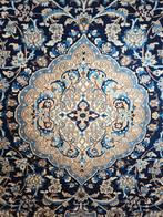 Groot Perzisch Tapijt Nain 340x330 wollen vloerkleed iran, Wit, Groot Perzisch tapijt Nain wollen handgeknoopt vloerkleed iran 