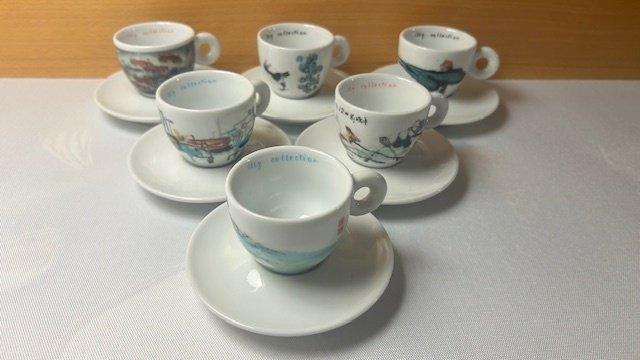 Koffieservies - Keramiek - illy collectie 1995, Antiek en Kunst, Antiek | Meubels | Tafels