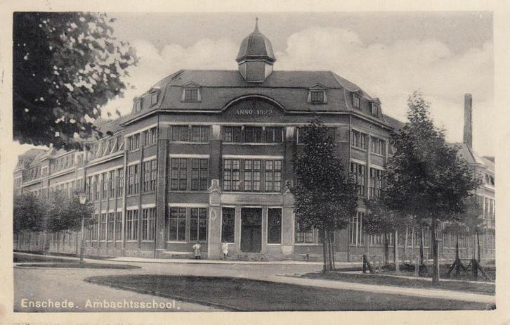 ENSCHEDE - Ambachtsschool, Verzamelen, Ansichtkaarten | Nederland