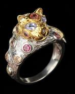 Tanzaniet - Zilver, Ring Het Oog van de Jaguar &, Antiek en Kunst