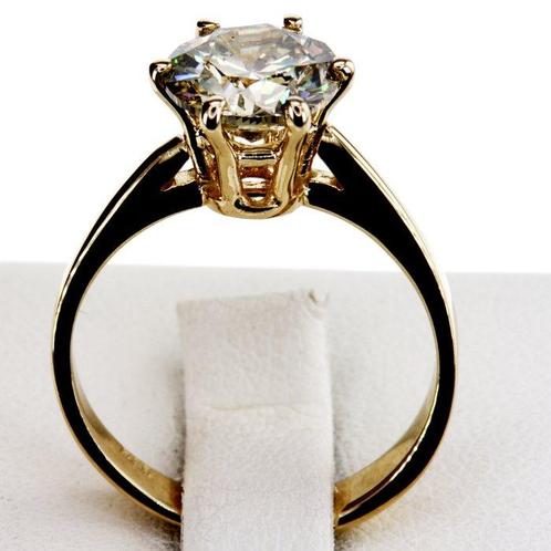 Zonder Minimumprijs - Verlovingsring - 14 karaat Geel goud -, Sieraden, Tassen en Uiterlijk, Antieke sieraden