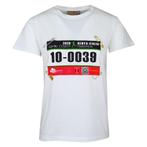 Pinko • wit shirt met marathon nummer • XS, Kleding | Dames, Tops, Nieuw, Pinko, Maat 34 (XS) of kleiner, Wit