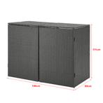 [en.casa] Containerombouw Widnau donkergrijs 111x148x80 cm, Verzenden, Nieuw