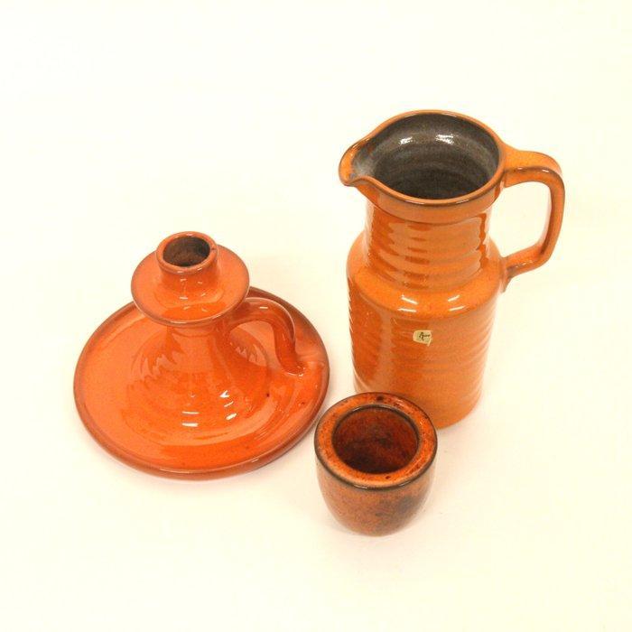 Potterie Ravelli - Jaap Ravelli - Kaarsenstandaard met oor, Antiek en Kunst, Antiek | Glas en Kristal