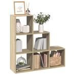 vidaXL Kamerscherm / boekenkast 3-laags 99x29x99 cm hout, Huis en Inrichting, Verzenden, Nieuw, Overige houtsoorten