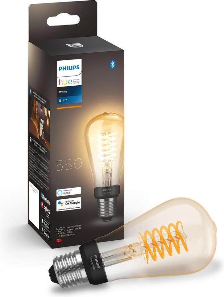 Philips Hue Filament White ST64 E27, Huis en Inrichting, Lampen | Overige, Nieuw, Ophalen of Verzenden