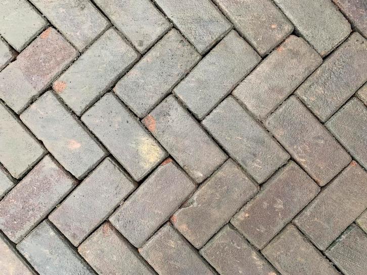 Oude gebakken keiformaten Leiden (op pallets), Tuin en Terras, Tegels en Klinkers, Keramiek, Ophalen of Verzenden