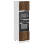 vidaXL Ovenkasten 2 st Porto bewerkt hout gerookt, Huis en Inrichting, Keuken | Keukenelementen, Verzenden, Nieuw, Bruin