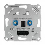 DUO LED dimmer 2x 3-75W | Universeel | Fase afsnijding, Doe-het-zelf en Verbouw, Elektra en Kabels, Ophalen of Verzenden, Nieuw