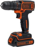 Black+Decker BDCDC18HTSA Accuboormachine, 18 V, inclusief 20, Ophalen of Verzenden, Gebruikt