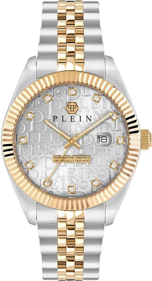 Philipp Plein PWMFA0425 Date Superlative Gent horloge, Sieraden, Tassen en Uiterlijk, Horloges | Heren, Staal, Nieuw, Staal, Overige merken