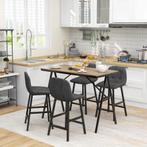TRUUSK Bartafel met Barkruk Set - 5-delige Eetgroep - Bistro, Huis en Inrichting, Tafels | Eettafels, Verzenden, Nieuw
