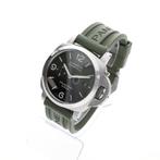 Panerai Luminor Marina Verde Smeraldo PAM01356; Automatis..., Ophalen of Verzenden, Zo goed als nieuw, Leer, Overige merken