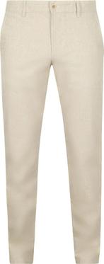Alberto Lou Chino Linnen Mix Beige maat W 32 - L 32 Heren, Kleding | Heren, Verzenden, Nieuw, Beige, Alberto