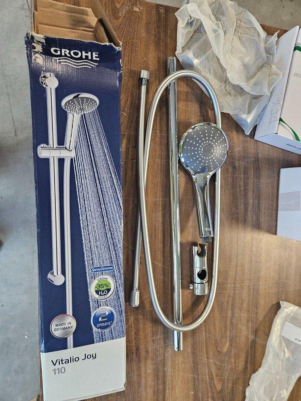 GROHE Vitalio glijstangset met handdouche 1 stand met, Doe-het-zelf en Verbouw, Sanitair, Douche, Nieuw, Chroom, Ophalen of Verzenden