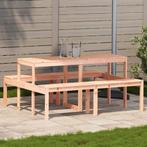 vidaXL Picknicktafel 160x134x75 cm massief douglashout, Tuin en Terras, Verzenden, Nieuw