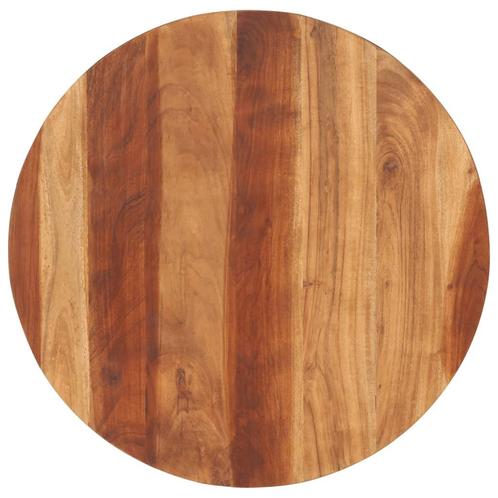 vidaXL Tafelblad rond 15-16 mm 70 cm massief acaciahout, Huis en Inrichting, Tafels | Eettafels, Nieuw, Verzenden