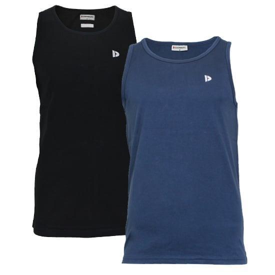 Donnay Donnay Heren - 2-Pack - Singlet James - Zwart & Navy, Kleding | Heren, T-shirts, Nieuw, Verzenden
