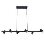 Moderne hanglamp zwart, Carlos, Huis en Inrichting, Lampen | Hanglampen, Nieuw, Ophalen of Verzenden, Modern, Metaal