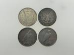 Verenigde Staten. 1 Dollar 1900, 1921, 1922, 1923 (4 silver