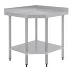 Vogue RVS werktafel hoekelement 60cm, Verzenden, Nieuw in verpakking