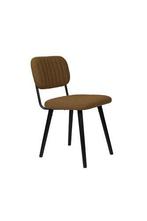 Eetkamerstoel - Pim - Bruin - Boucle - House of Rebels, Huis en Inrichting, Stoelen, Verzenden, Nieuw