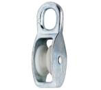 Katrol nylon wiel 12x50 mm verzinkt, Verzenden, Nieuw