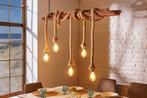 Maritieme hanglamp SEVEN SEAS 110cm massief houten touw, Huis en Inrichting, Lampen | Hanglampen, Ophalen of Verzenden, Nieuw