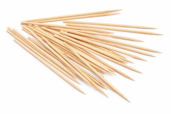 Set van 200 bamboe stokjes (3 mm x 12 cm, gepunt aan 1 zijd, Doe-het-zelf en Verbouw, Gereedschap | Handgereedschap, Nieuw, Ophalen of Verzenden