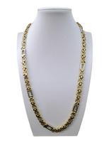 Halsketting - 18 karaat Geel goud, Witgoud Diamant, Sieraden, Tassen en Uiterlijk