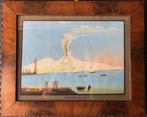 Italiaanse school (XX) - Eruzione Vesuvio 1849, Antiek en Kunst, Kunst | Schilderijen | Klassiek
