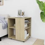 vidaXL Rolkast 60x53x72 cm bewerkt hout sonoma eikenkleurig, Verzenden, Nieuw