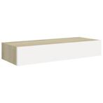 Wandschap Eiken/Wit 60cm | Retourdeal | 35% Korting!, Ophalen of Verzenden, Nieuw