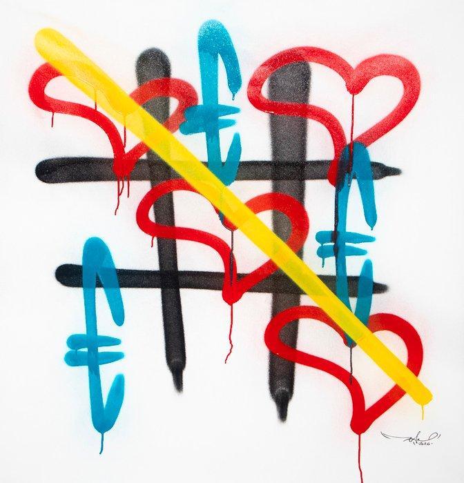 RAM - Love wins the Game - Original Street Style, Antiek en Kunst, Kunst | Schilderijen | Modern