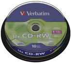 Verbatim | CD-RW | 700 MB | 10 Stuks, Computers en Software, Beschrijfbare discs, Verzenden, Nieuw