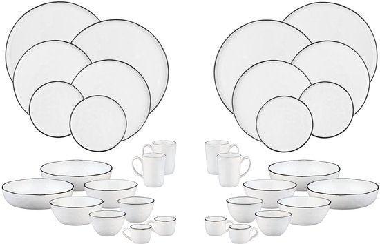 2dekans | PURE Complete Set - 32 stuks - Sneeuwwitje, Huis en Inrichting, Keuken | Servies, Zo goed als nieuw, Ophalen of Verzenden