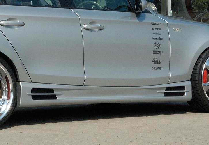 Rieger side skirt | 1er E87 (187 / 1K2/1K4): 09.04-03.07 (to, Auto-onderdelen, Carrosserie en Plaatwerk, Nieuw, BMW, Verzenden