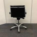 Luxy light Directie-bureaustoel, lage rug,  zwart leder -, Ergonomisch, Ophalen of Verzenden, Bureaustoel, Zo goed als nieuw