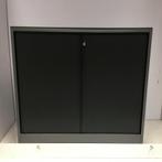 (MDK-105976) Ahrend roldeurkast antraciet/zwart 108 cm hoog, Ophalen of Verzenden, Gebruikt
