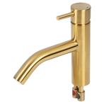 Wastafelmengkraan Differnz Gebogen Goud, Doe-het-zelf en Verbouw, Sanitair, Ophalen of Verzenden, Nieuw, Kraan