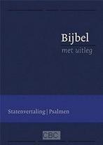 BIJBEL MET UITLEG - blauw - flexibele kaft - goudsnee, Boeken, Godsdienst en Theologie, Verzenden, Gelezen
