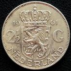 Nederlandse zilveren Juliana Rijksdaalder 1961, Postzegels en Munten, Munten | Nederland, Verzenden, Koningin Juliana, Losse munt