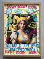 Koen Betjes (1992) - Melkmeisje (Vermeer) x Pikachu - hand, Antiek en Kunst