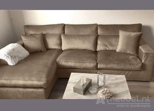 Loungebank Oudenbosch - loungebanken - Beige, Huis en Inrichting, Banken | Sofa's en Chaises Longues, Nieuw, Stof