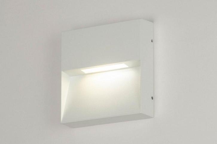 Rietveld Wandlampen - Wit - Metaal, Aluminium, Huis en Inrichting, Lampen | Wandlampen, Verzenden