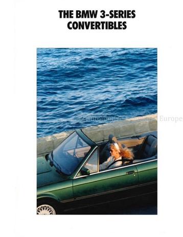 1990 BMW 3 SERIE CABRIOLET BROCHURE ENGELS (USA) beschikbaar voor biedingen