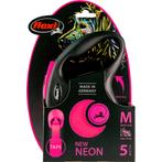 Flexi Rollijn New Neon Tape 5 mtr tot 25 kg Roze, Nieuw, Verzenden
