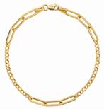 Gouden Rolo Paperclip Armband 14k, Verzenden, Nieuw, Goud, Goud